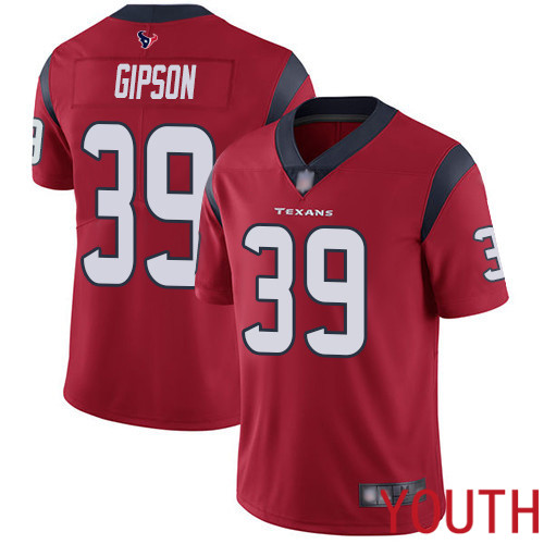 Houston Texans Limited Red Youth Tashaun Gipson Alternate Jersey NFL Football #39 Vapor Untouchable->youth nfl jersey->Youth Jersey